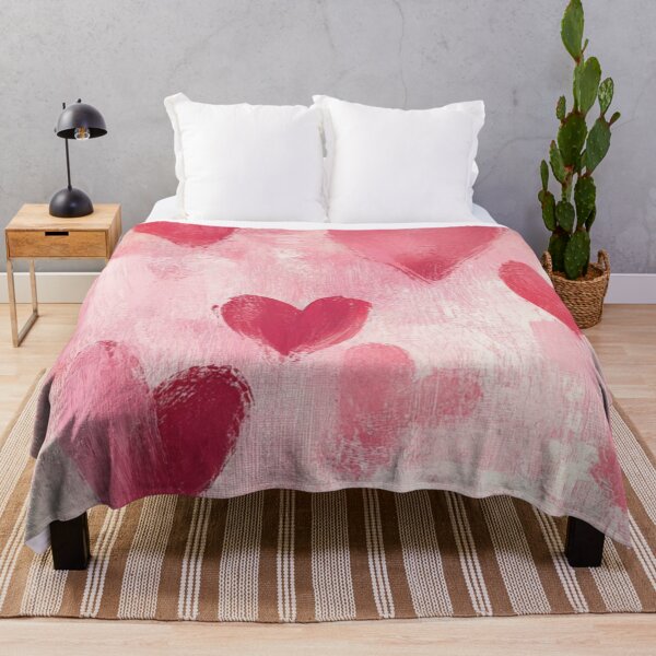 Item preview, Hand Painted Pink Hearts Seamless Pattern – Romantic Valentine Background designed and sold by Linda Roisum.