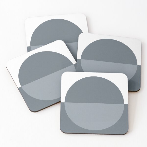 Item preview, Abstract Circle Composition Dusty Blue designed and sold by Pattern&Pixel.