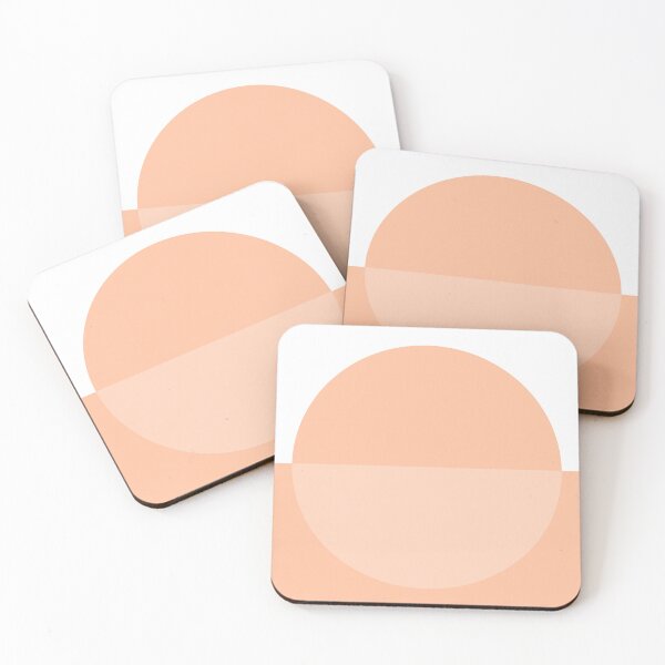 Item preview, Abstract Circle Composition Peach designed and sold by Pattern&Pixel.
