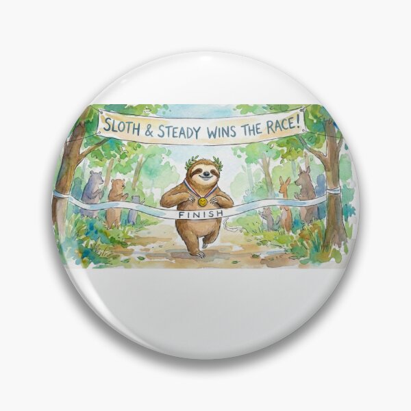 Item preview, Sloth and Steady Wins the Race designed and sold by knightingail.