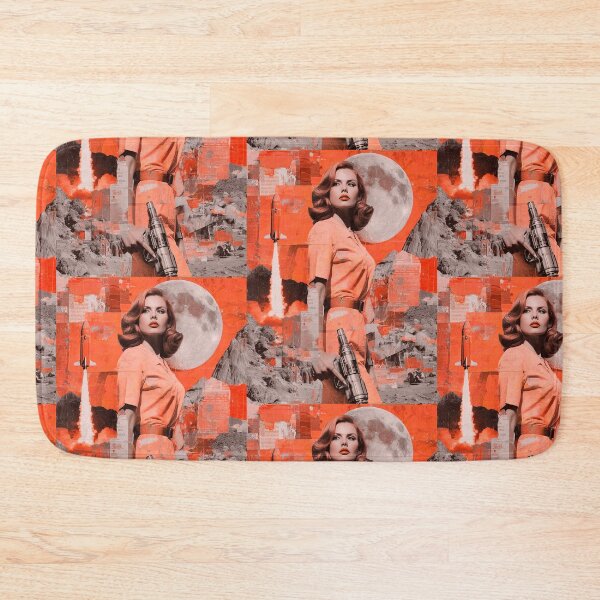 Item preview, Futuristic Pop Art | Female Space Cadet | Vintage Artwork designed and sold by OrganicLights.