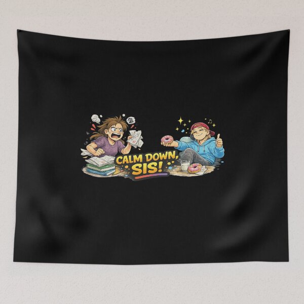 Item preview, Calm Down Sis Funny Stress vs Chill Donut Design designed and sold by mvm-shop.