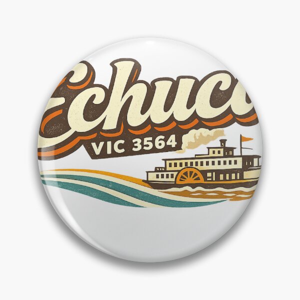 Item preview, Echuca VIC Retro Car Bumper Sticker designed and sold by Places in AUS.