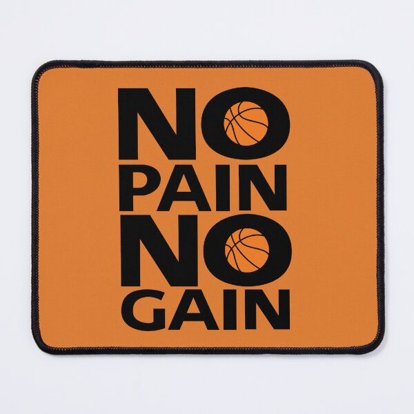 Item preview, No Pain No Gain Basketball Motivation Typography designed and sold by LoudVictory.