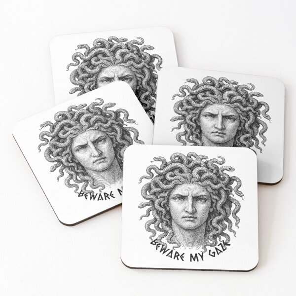 Item preview, Beware My Gaze – Medusa Mythology Art – Gothic Dark Fantasy Design, Ancient Greek Aesthetic designed and sold by Olhapro.