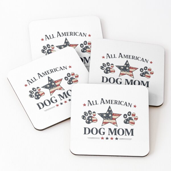 Item preview, All American Dog Mom Patriotic Paw Print designed and sold by mvm-shop.