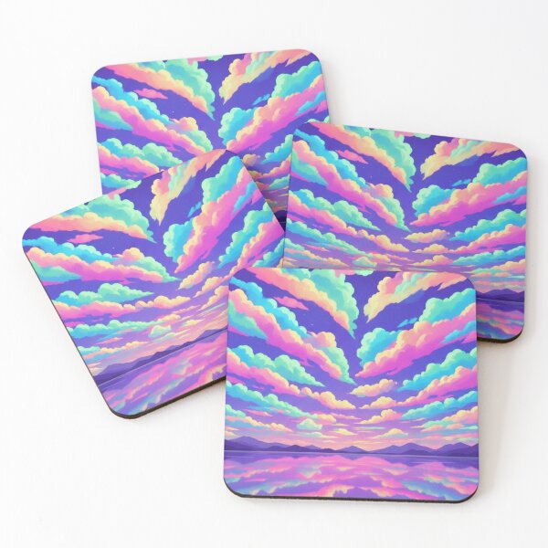 Item preview, Dreamy Pastel Sunset Clouds – Vibrant Cotton Candy Sky Landscape designed and sold by Prints in the Valley.