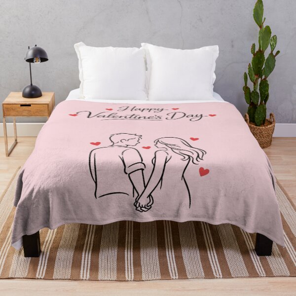 Item preview, Happy Valentine's Day - Minimalist Couple Line Art | Kawaii Valentine's Day Art designed and sold by Moons Studio.