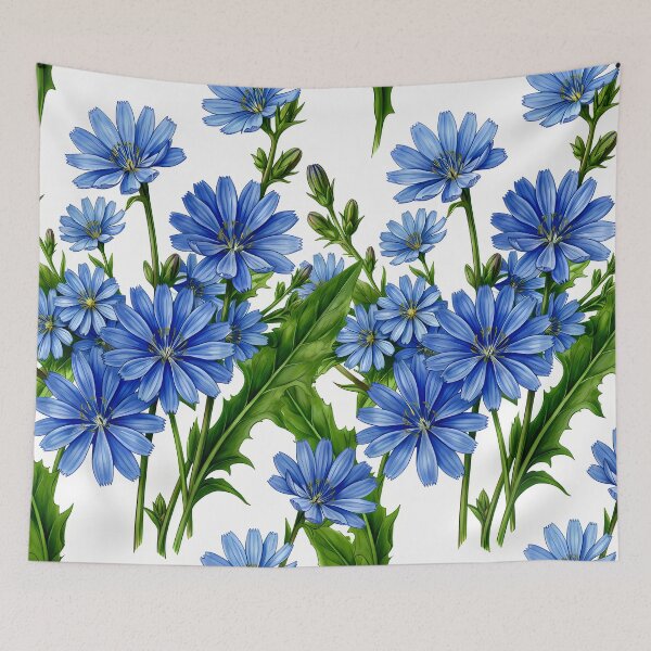 Item preview, Chicory Bloom – Botanical Blue Elegance designed and sold by meesub.