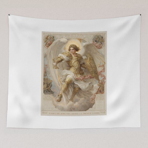 Item preview, Saint Michael the Archangel in Battle designed and sold by Oldetimemercan.