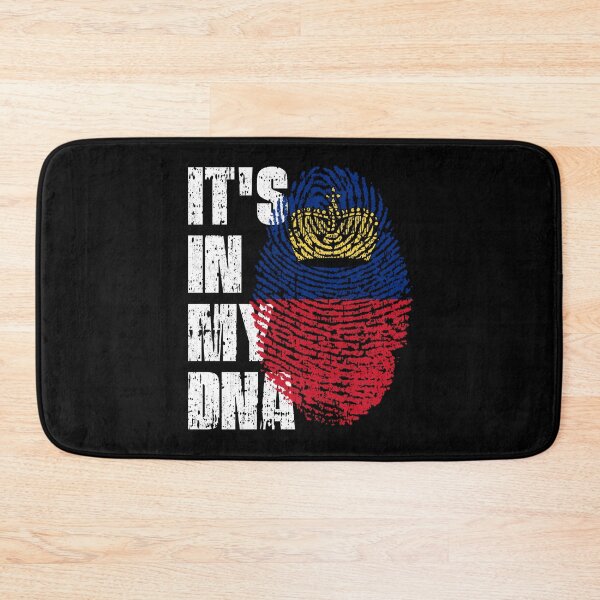 Item preview, IT'S IN MY DNA Liechtenstein Flag Roots designed and sold by CosmoKitsch.