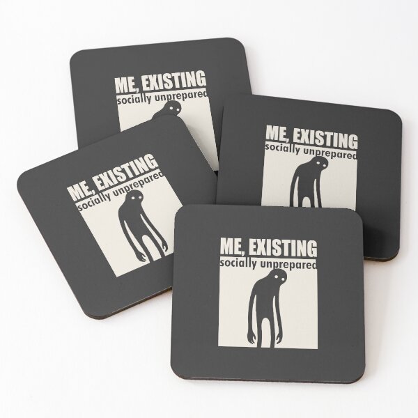 Item preview, Me Existing Socially Unprepared Funny Shadow Entity designed and sold by SplashTastic.