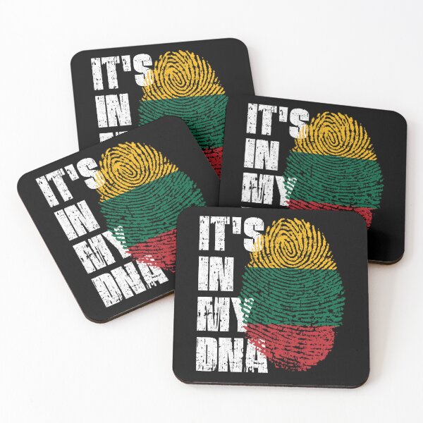 Item preview, IT'S IN MY DNA Lithuania Flag Roots designed and sold by CosmoKitsch.