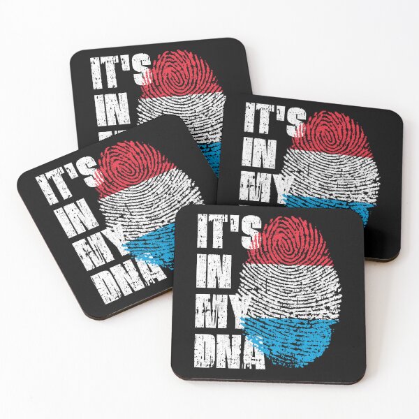 Item preview, IT'S IN MY DNA Luxembourg Flag Roots designed and sold by CosmoKitsch.