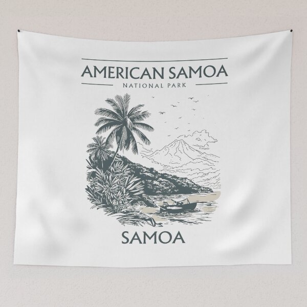 Item preview, National Park of American Samoa designed and sold by GoodOldVintage.
