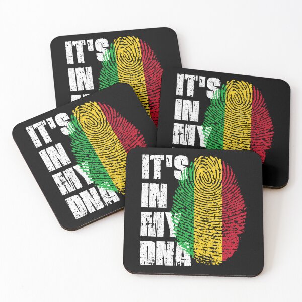 Item preview, IT'S IN MY DNA Mali Flag Roots designed and sold by CosmoKitsch.