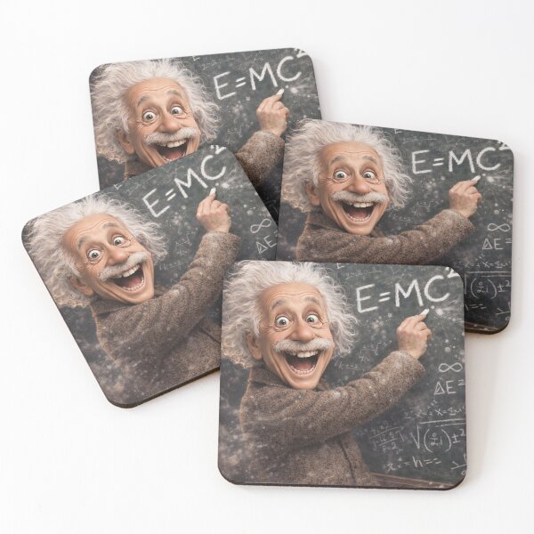 Item preview, Albert Einstein E = mc2 cartoon animation inspired designed and sold by bluefrog.
