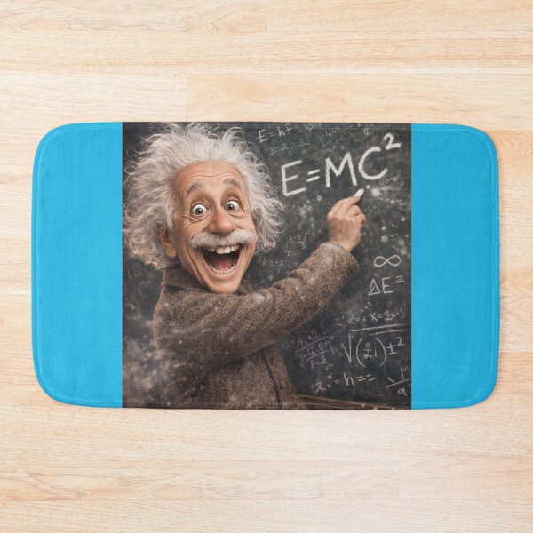 Item preview, Albert Einstein E = mc2 cartoon animation inspired designed and sold by bluefrog.