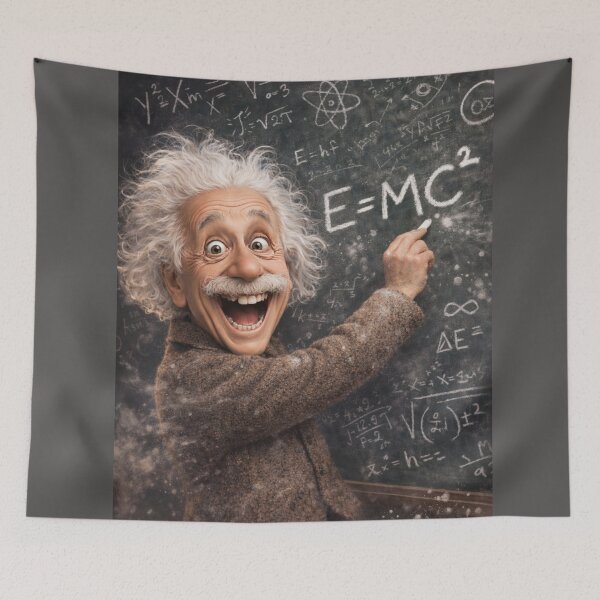 Item preview, Albert Einstein E = mc2 cartoon animation inspired designed and sold by bluefrog.