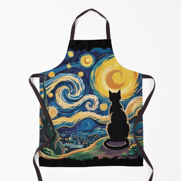 Item preview, Starry Night Cat Van Gogh designed and sold by BrownHorse90s.