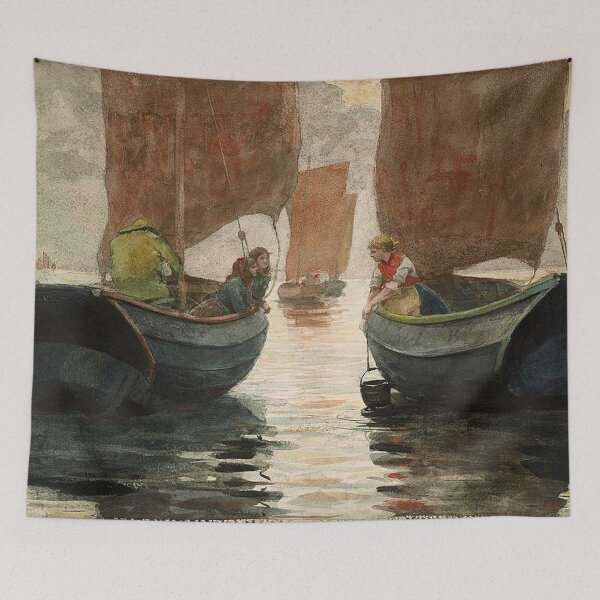 Item preview, An Afterglow - Vintage Boats designed and sold by tomorrowsart.