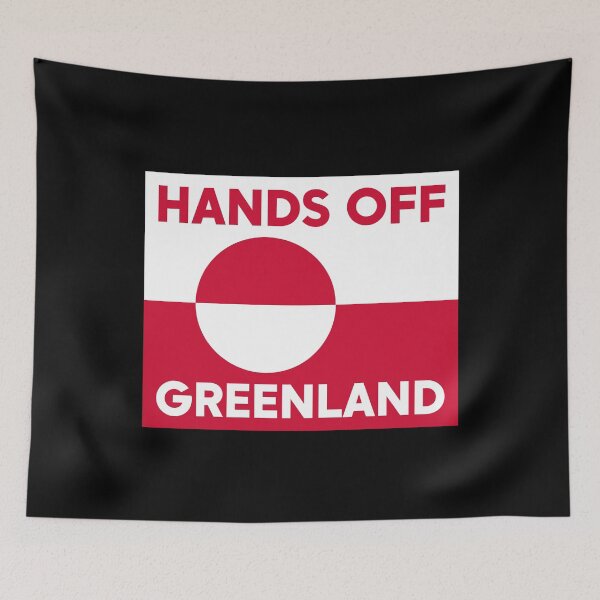 Item preview, Hands Off Greenland - Anti Trump designed and sold by PixVib.