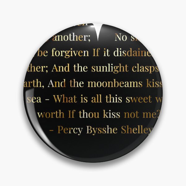 Item preview, Percy Bysshe Shelley Quote in Heart designed and sold by TheIconSmith.