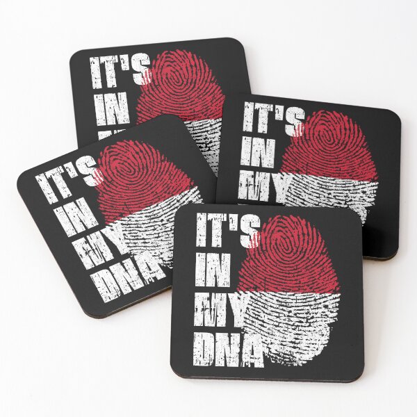 Item preview, IT'S IN MY DNA Monaco Flag Roots designed and sold by CosmoKitsch.