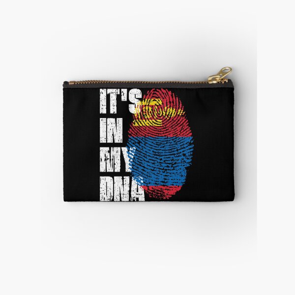Item preview, IT'S IN MY DNA Mongolia Flag Roots designed and sold by CosmoKitsch.