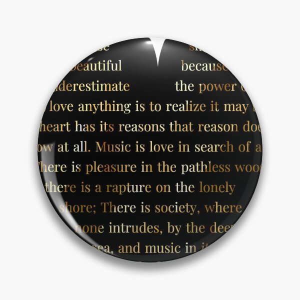 Item preview, Lord Byron Quote in Heart designed and sold by TheIconSmith.