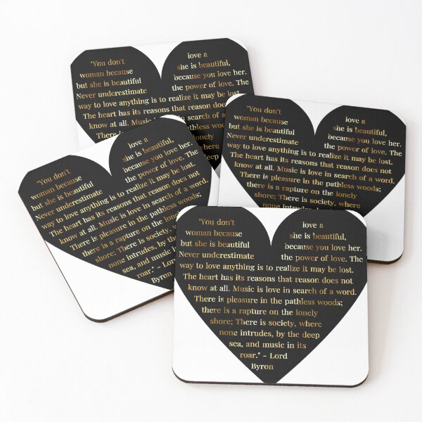 Item preview, Lord Byron Quote in Heart designed and sold by TheIconSmith.