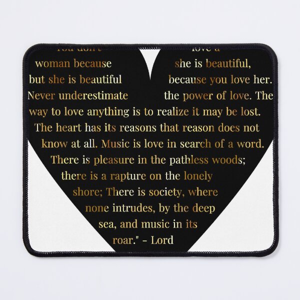 Item preview, Lord Byron Quote in Heart designed and sold by TheIconSmith.