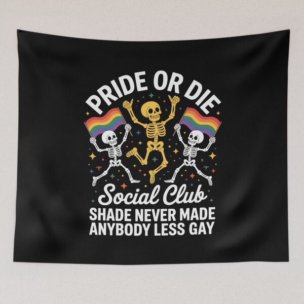 Item preview, Gay Social Justice Skull LGBT designed and sold by LittleBO5.