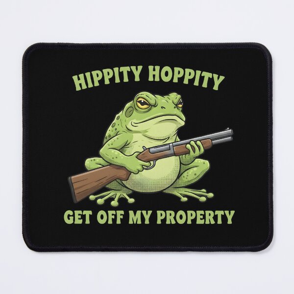 Item preview, Hippity Hoppity Get Off My Property Frog designed and sold by dudelinart.