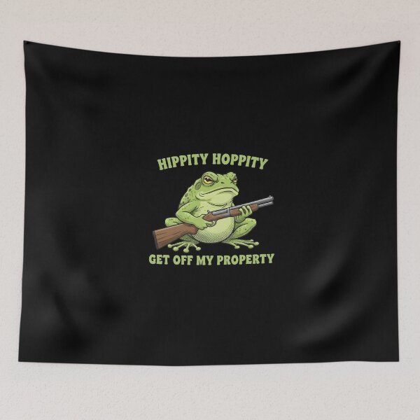 Item preview, Hippity Hoppity Get Off My Property Frog designed and sold by dudelinart.