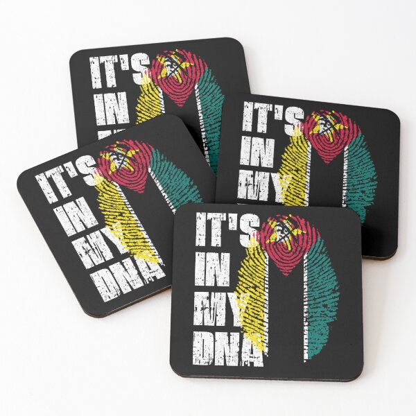 Item preview, IT'S IN MY DNA Mozambique Flag Roots designed and sold by CosmoKitsch.