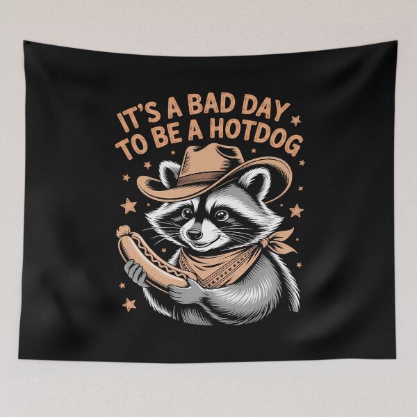 Item preview, Hotdog Joke Funny Raccoon Meme designed and sold by LittleBO5.