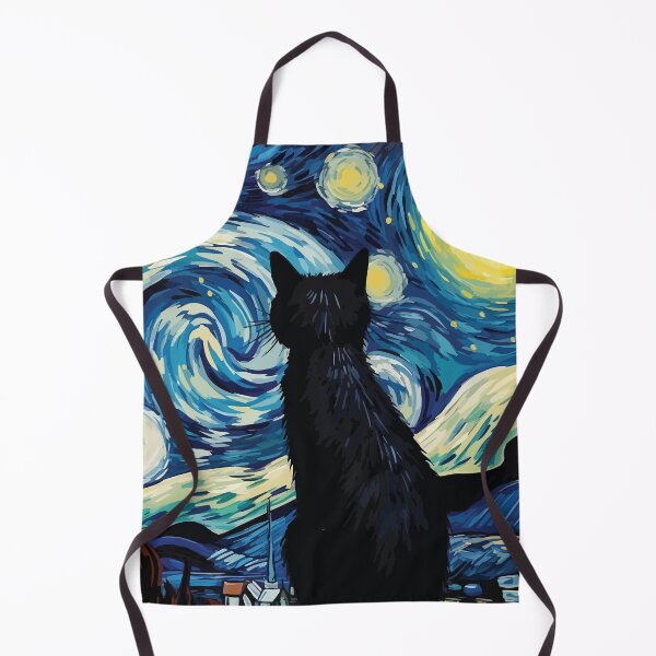Item preview, Starry Night Cat Van Gogh designed and sold by BrownHorse90s.