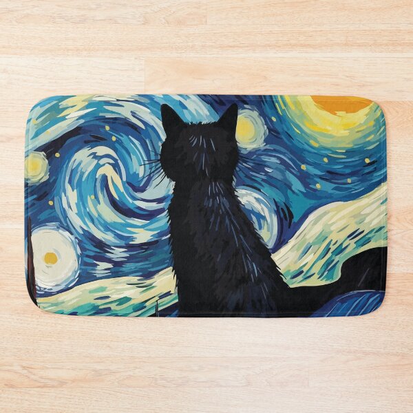 Item preview, Starry Night Cat Van Gogh designed and sold by BrownHorse90s.