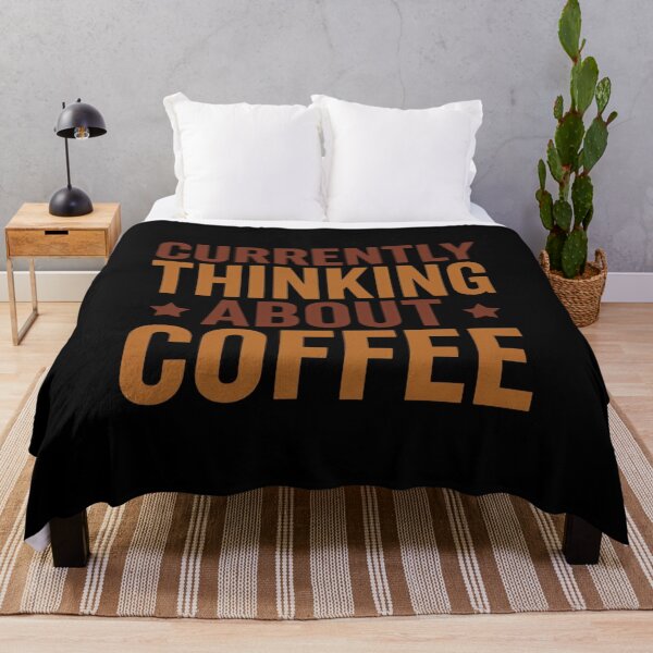 Item preview, Currently Thinking About Coffee Funny Coffee Quote designed and sold by Katzpy.