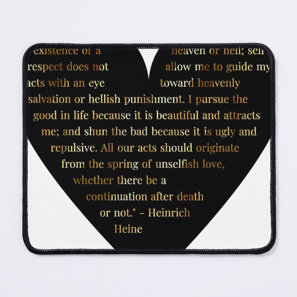 Item preview, Heinrich Heine Quote in Heart designed and sold by TheIconSmith.
