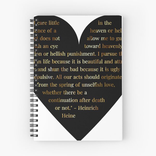 Item preview, Heinrich Heine Quote in Heart designed and sold by TheIconSmith.