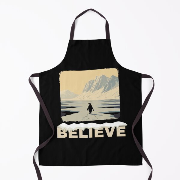 Item preview, Believe Motivational Penguin Mountain Meme designed and sold by ZACK ART.