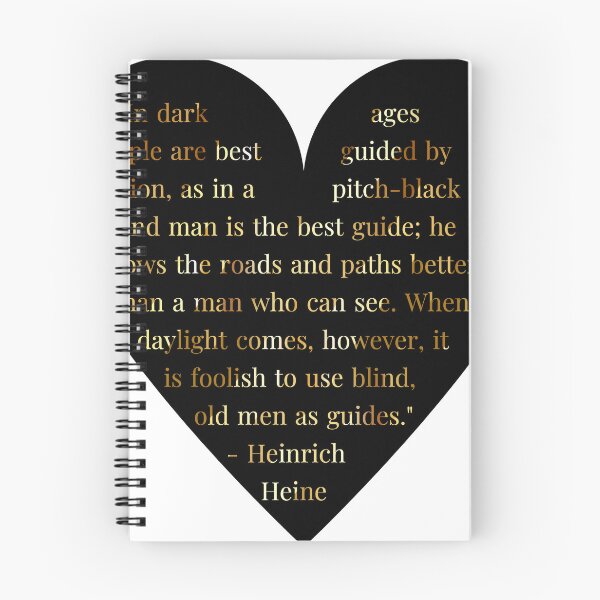 Item preview, Heinrich Heine Quote in Heart designed and sold by TheIconSmith.