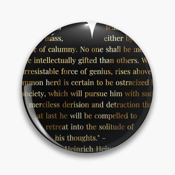 Item preview, Heinrich Heine Quote in Heart designed and sold by TheIconSmith.