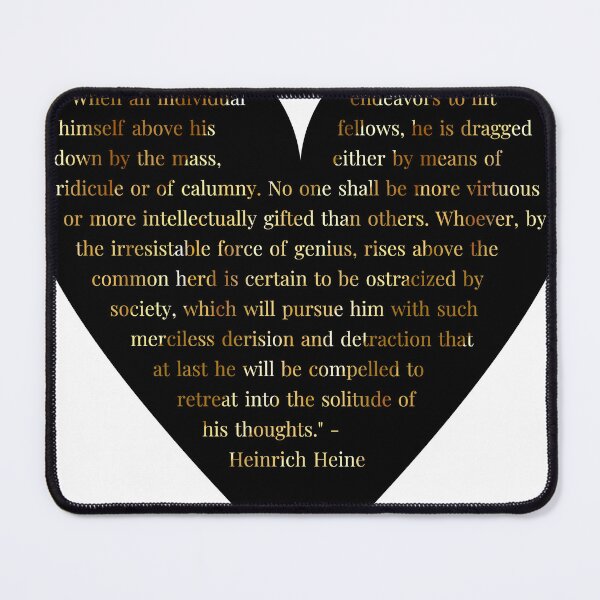 Item preview, Heinrich Heine Quote in Heart designed and sold by TheIconSmith.