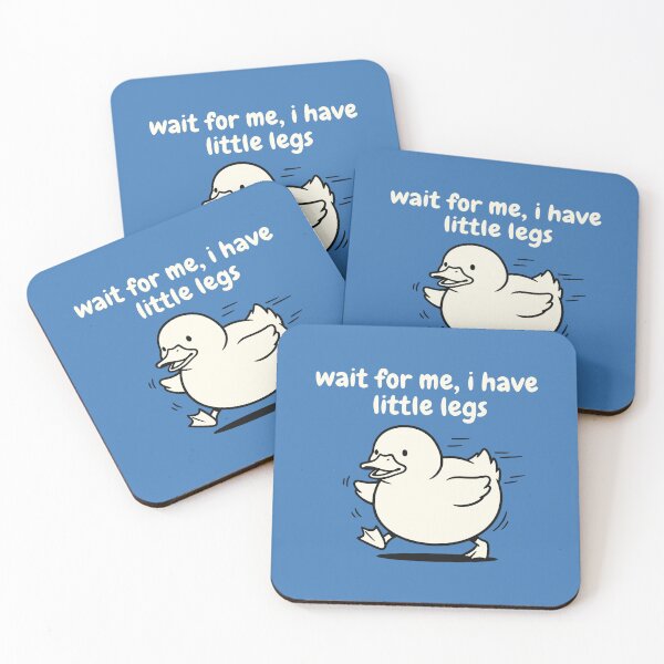 Item preview, Wait For Me I Have Little Legs Cute Round Duckling designed and sold by SplashTastic.