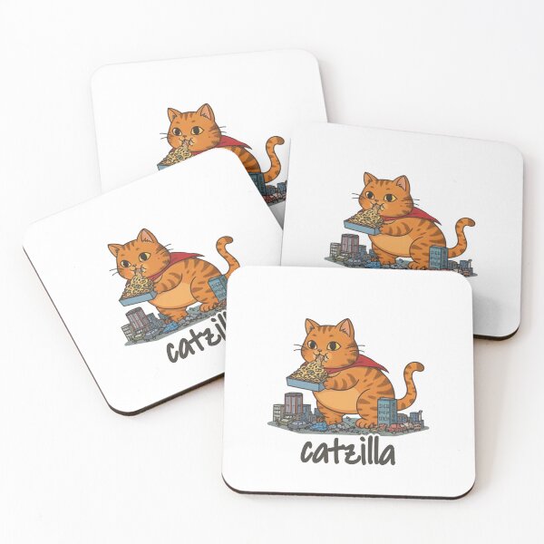 Item preview, monster cat eat pizza designed and sold by likekillersx.