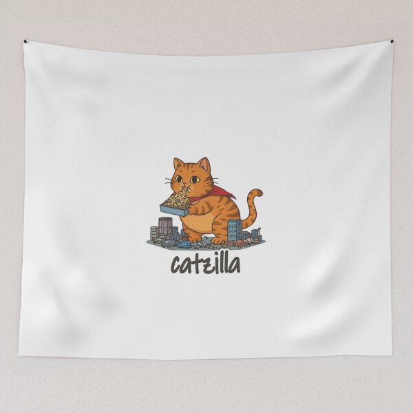 Item preview, monster cat eat pizza designed and sold by likekillersx.