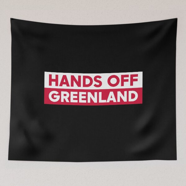 Item preview, Hands Off Greenland - Anti Trump designed and sold by PixVib.